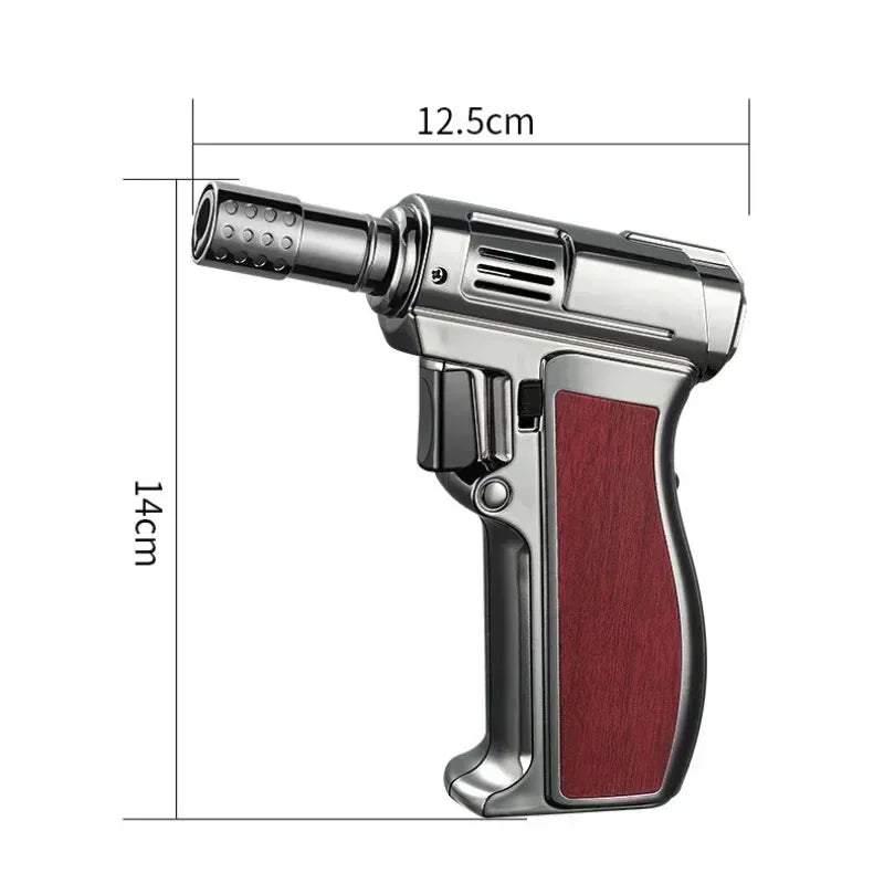 High Temperature Blue Flame Lighter Spray Gun Handheld Windproof Igniter Barbecue Baking Portable Kitchen Household Use